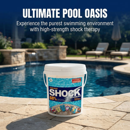 50 lbs Pool Shock 68% Calcium Hypochlorite Chlorine Granules