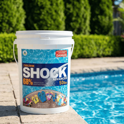 50 lbs Pool Shock 68% Calcium Hypochlorite Chlorine Granules