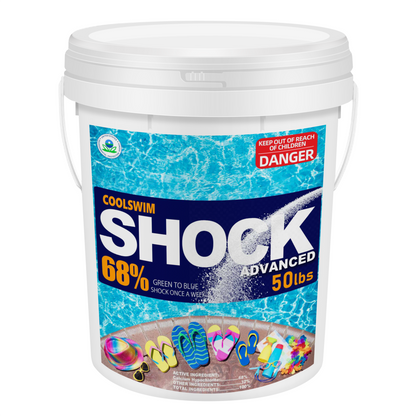 50 lbs Pool Shock 68% Calcium Hypochlorite Chlorine Granules