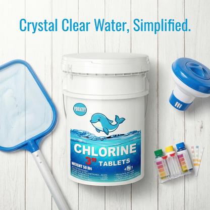 50 lbs 3-Inch Stabilized Chlorine Tablets (90% Available Chlorine)