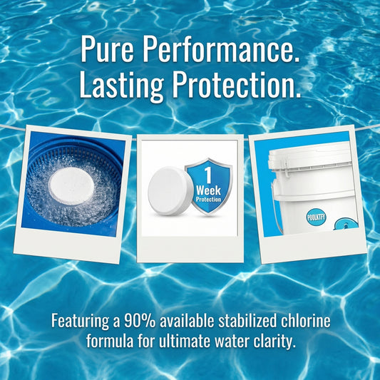 50 lbs 3-Inch Stabilized Chlorine Tablets (90% Available Chlorine)