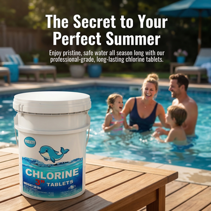 50 lbs 3-Inch Stabilized Chlorine Tablets (90% Available Chlorine)