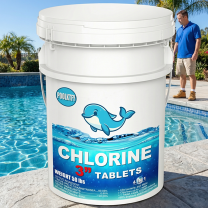 50 lbs 3-Inch Stabilized Chlorine Tablets (90% Available Chlorine)