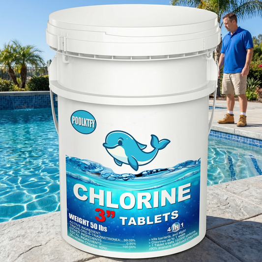 50 lbs 3-Inch Stabilized Chlorine Tablets (90% Available Chlorine)
