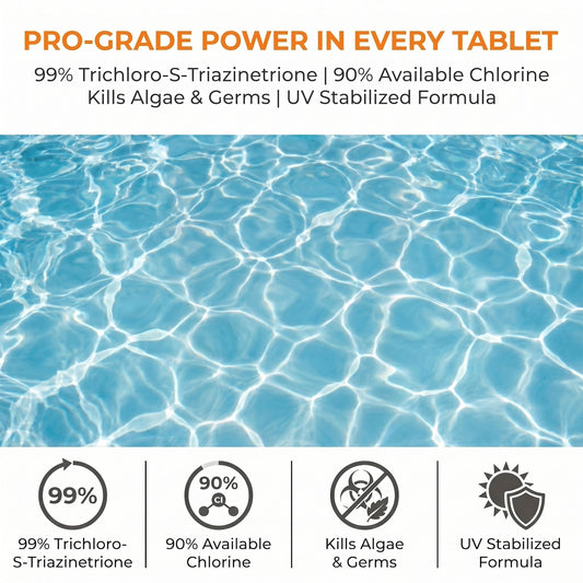 50 lbs 3-Inch Stabilized Chlorine Tablets (90% Available Chlorine)