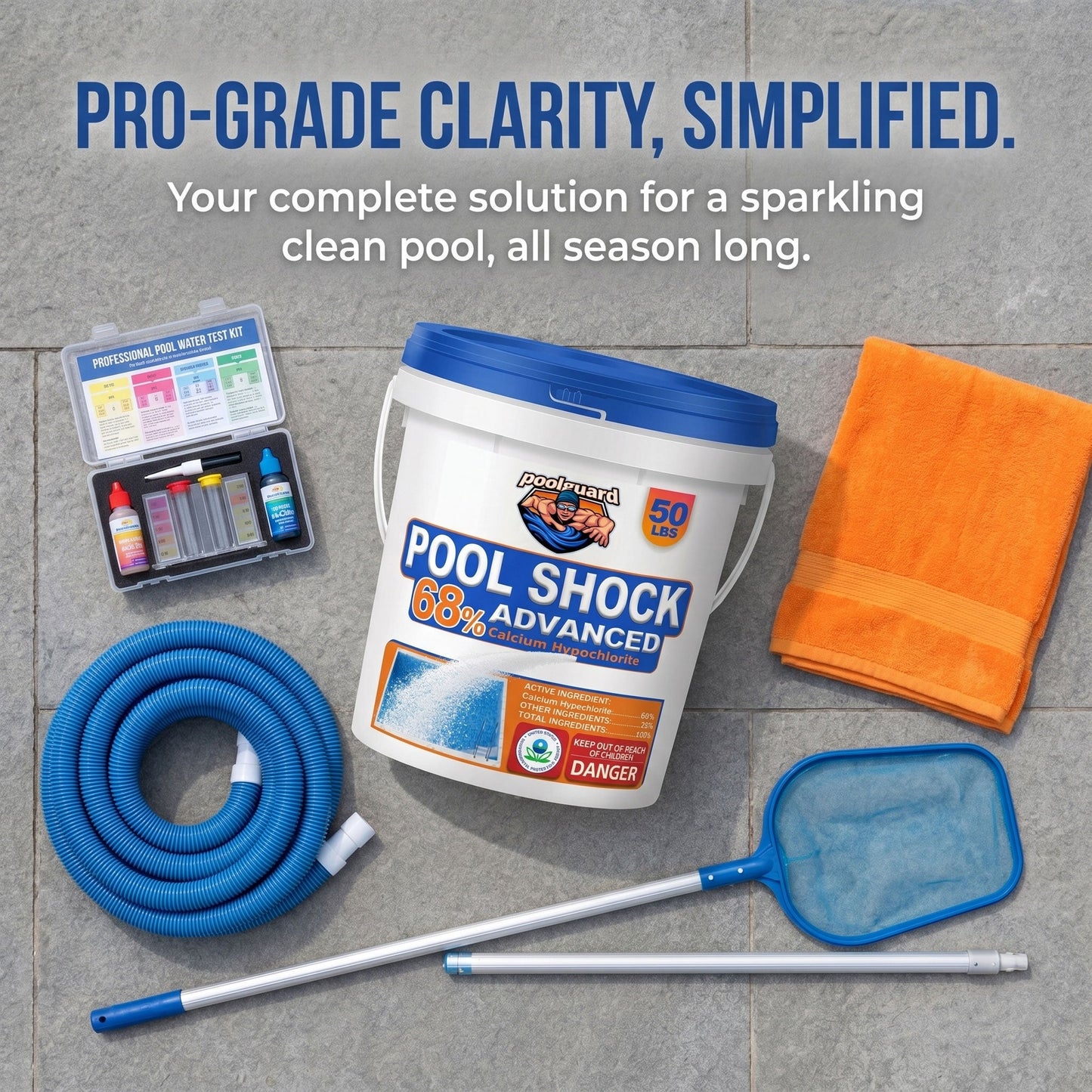 Pool Shock - 50 lbs Bucket for Swimming Pools